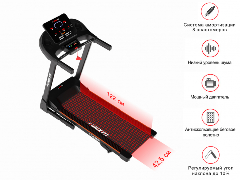 Беговая дорожка UNIXFIT ST-630R Black - 3