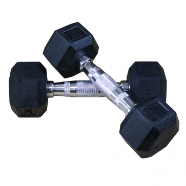 Гантели DFC гексаг. обрезиненная пара DB001-17,5 кг - 1