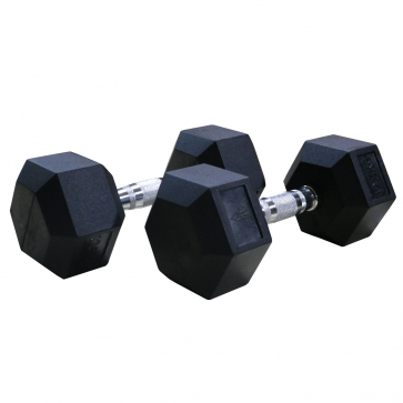 Гантели DFC гексаг. обрезиненная пара DB001-17,5 кг - 2