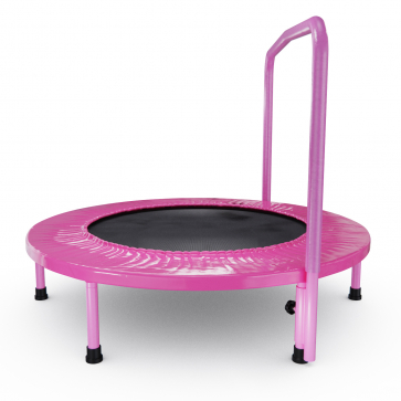 Батут с поручнем DFC JUMPFIT 36'' розовый - 3